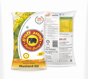 Hathi Kacchi Ghani Mustard Oil 1 Litre